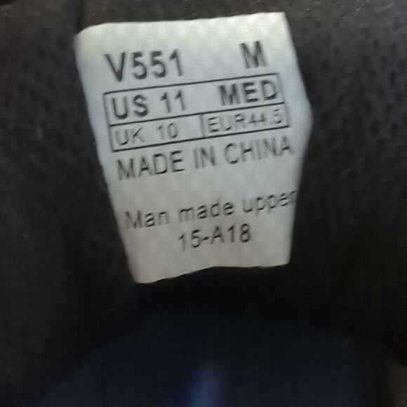 Apex Men's Stealth Runner Active Athletic Running Shoe V Last White/Blue Size 11 - Picture 9 of 9